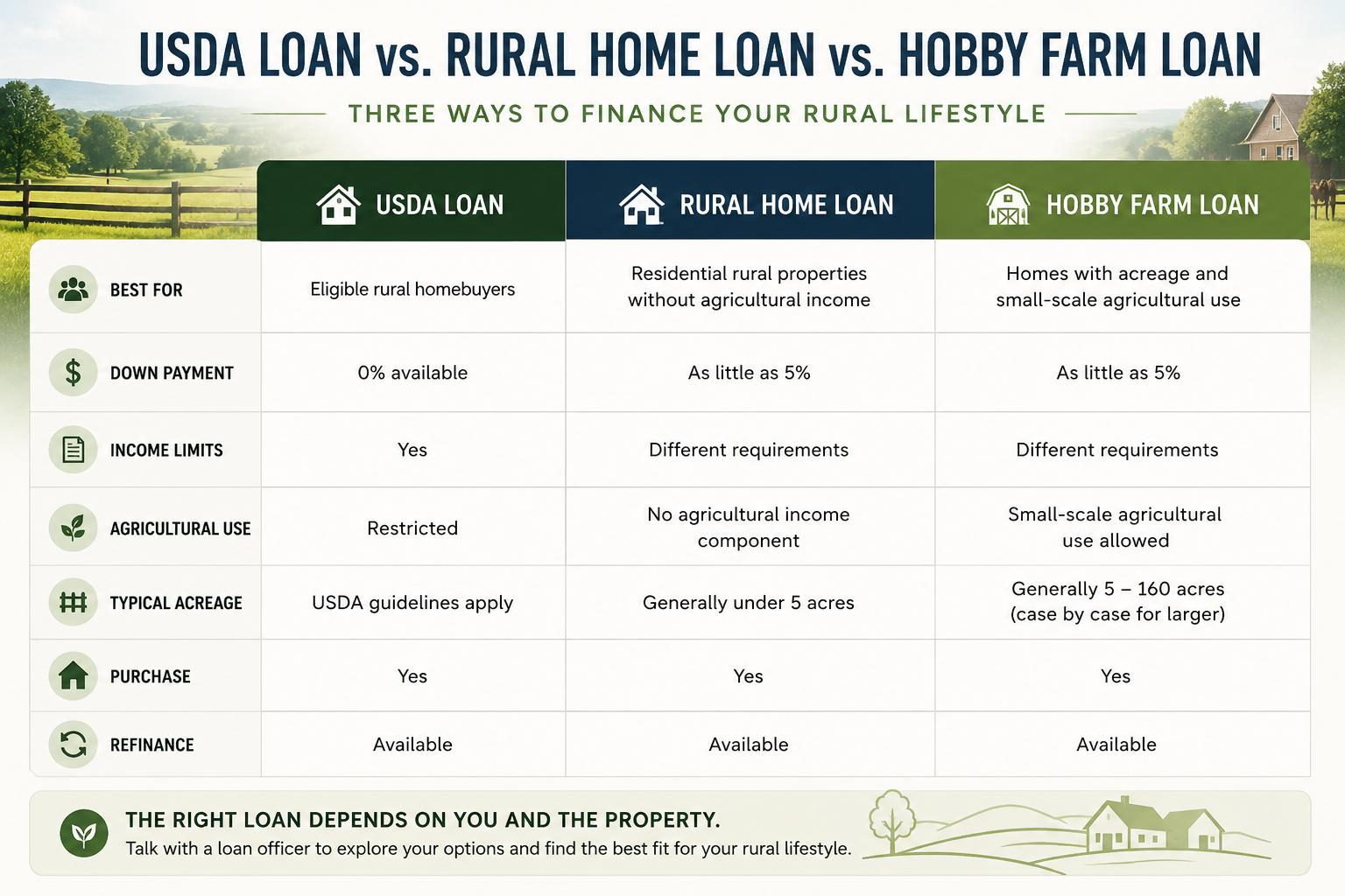 rural vs hobby vs usda